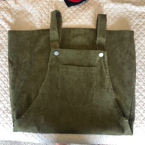 Corduroy overall dress